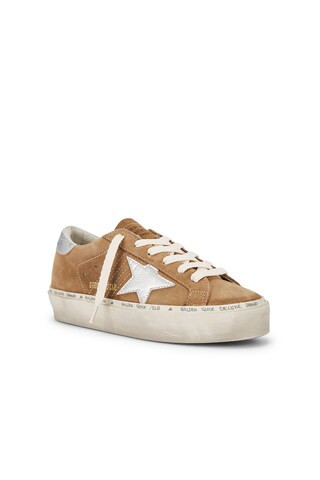 Golden Goose Hi Star Sneaker in Tobacco & Silver from Revolve.com | Revolve Clothing (Global)