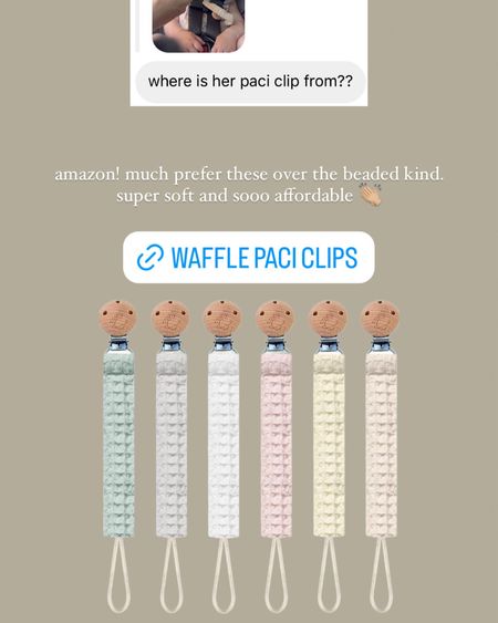 waffle pacifier clips , paci clips , waffle paci clip , binkie clip , binkie clips 

#LTKBaby