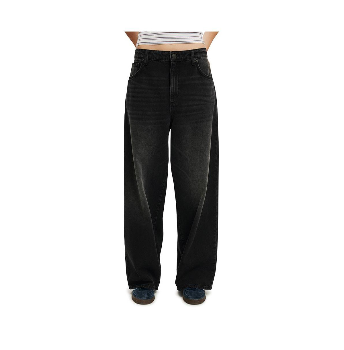 Cotton On Women's Boyfriend Super Baggy Jean - Y2k washed black | Macy's