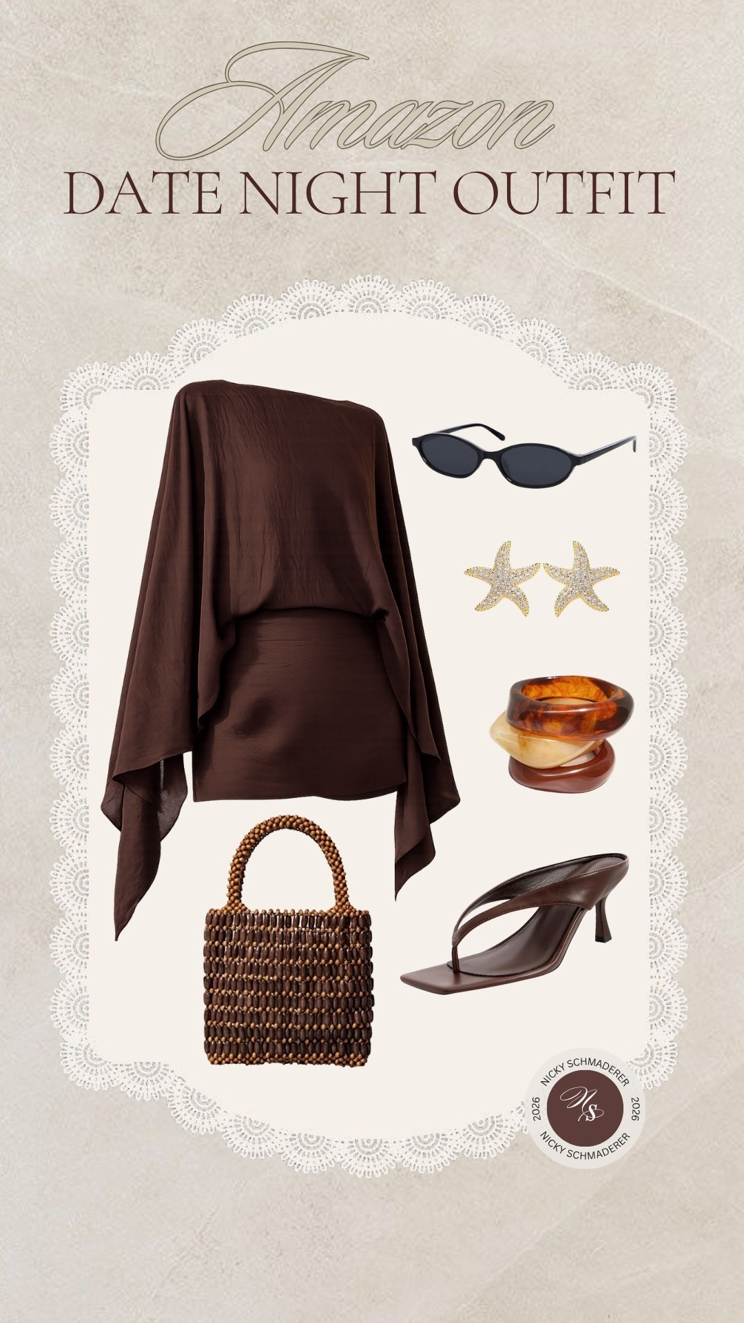 Date night outfit idea from Amazon //
Cape skirt set 
Summer jewelry

#LTKootd #LTKgrwm #LTKdayinmylife