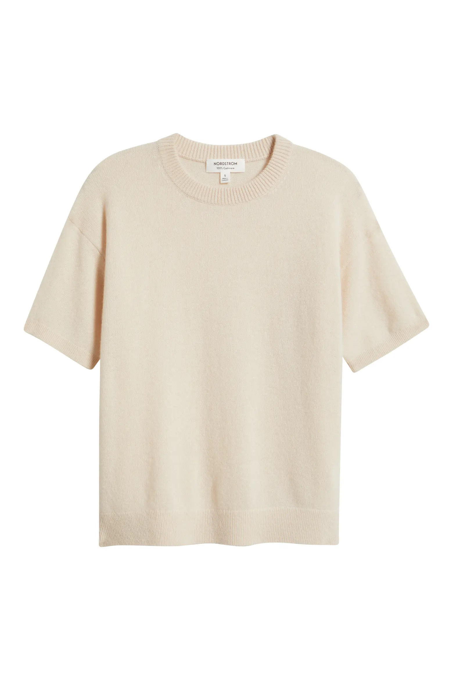 Short Sleeve Cashmere Sweater (Women) | Nordstrom | Nordstrom