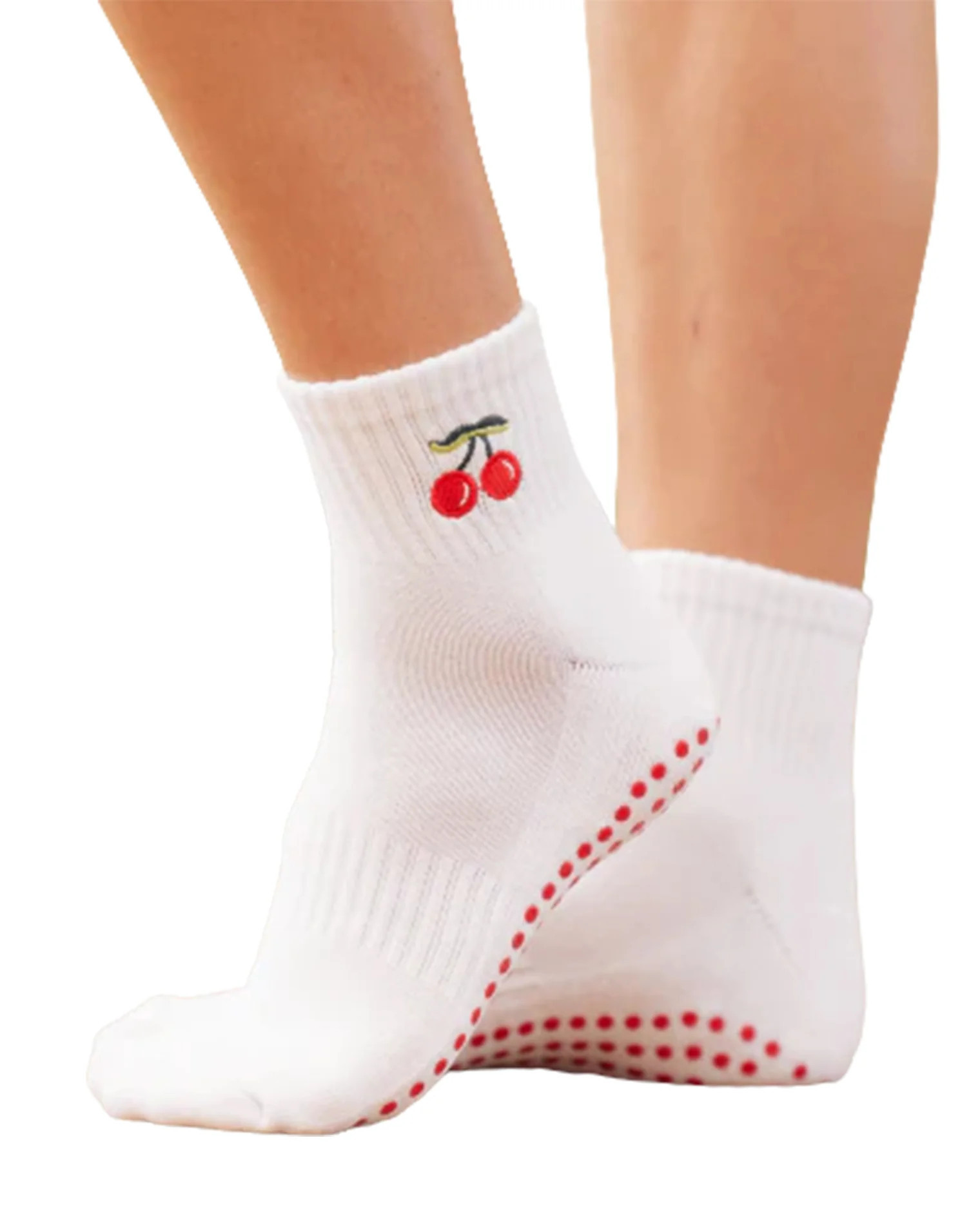 Souls Very Cherry Sock - White | L*Space