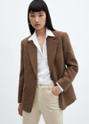 Click for more info about Herringbone wool-blend blazer -  Women | Mango USA