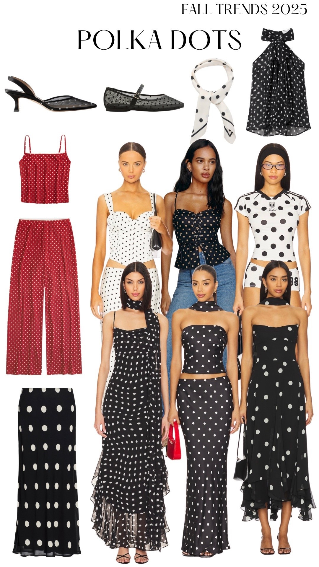 Fall trends 2025: polka dots
Top & skirt sets, dresses, shoes, scarfs and pjs 
#polkadot #polka #polkadots #pjs #skirt #top #dress #shoes 

#LTKFindsUnder50 #LTKFindsUnder100 #LTKSeasonal