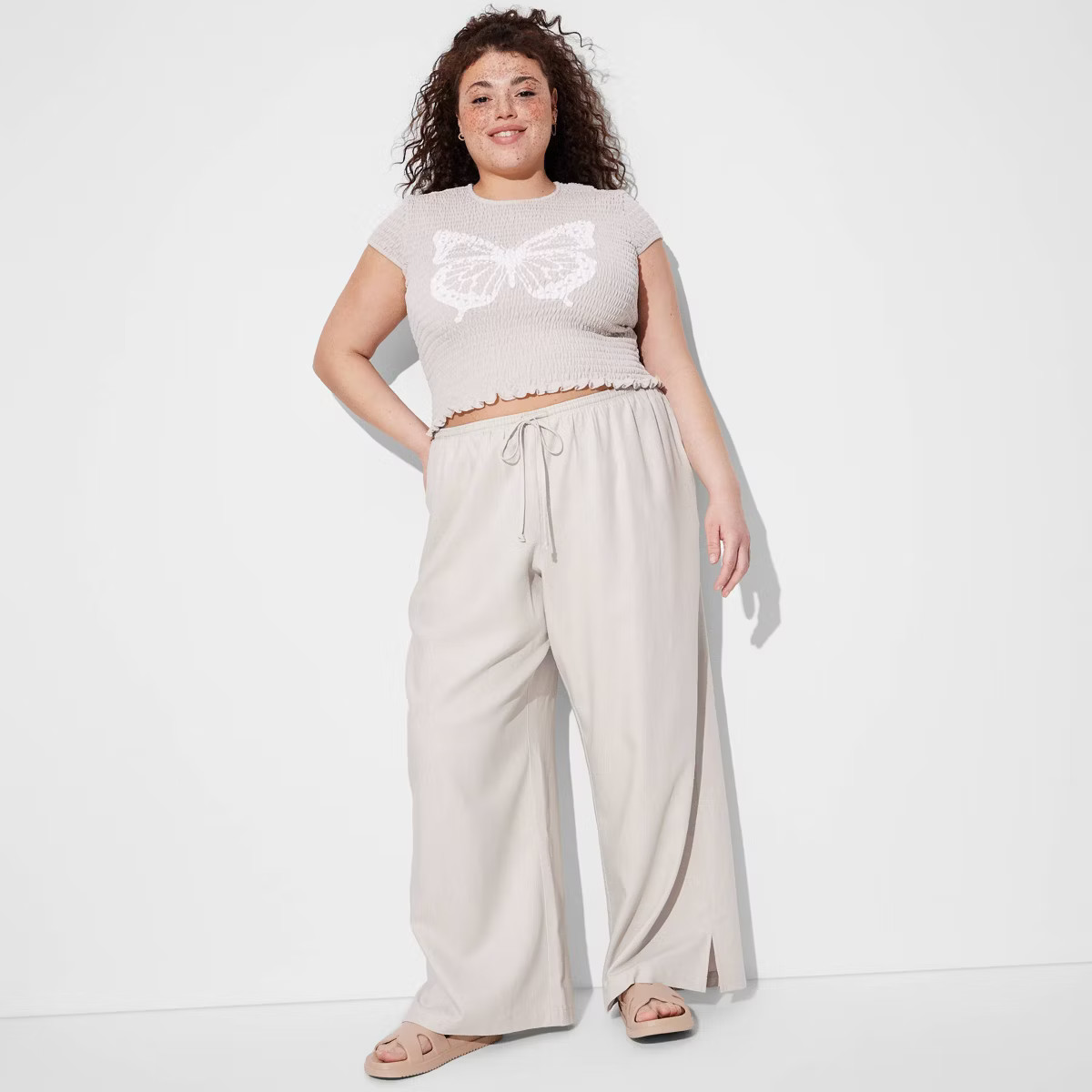 Women's Pull-On Linen Pants - Wild Fable™ | Target