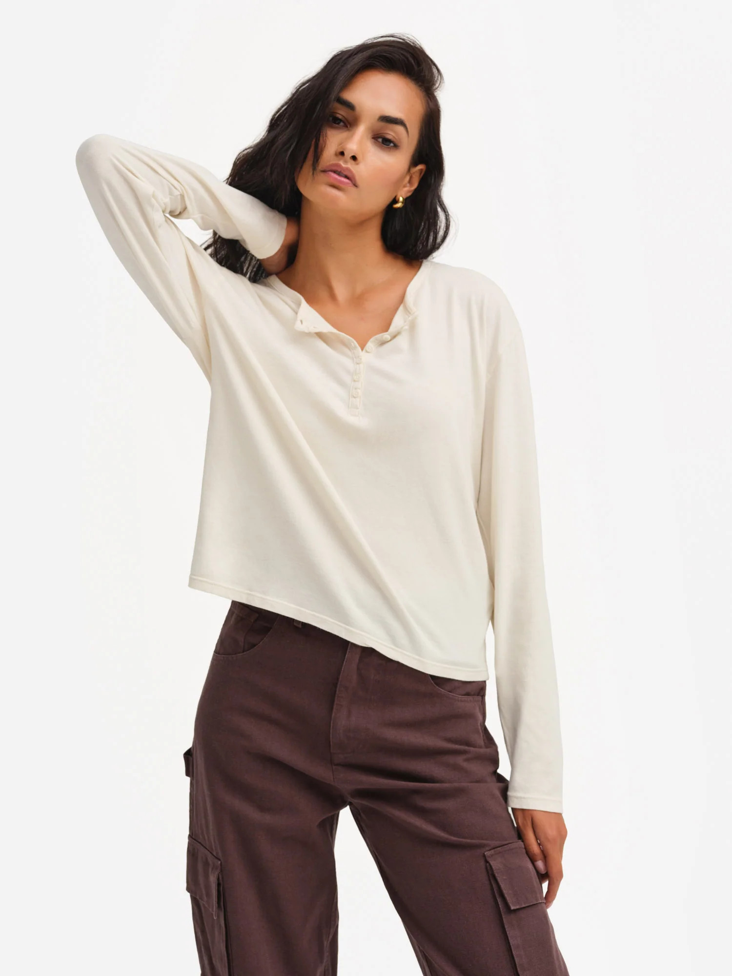 Organic Cotton Henley Tee | MATE The Label