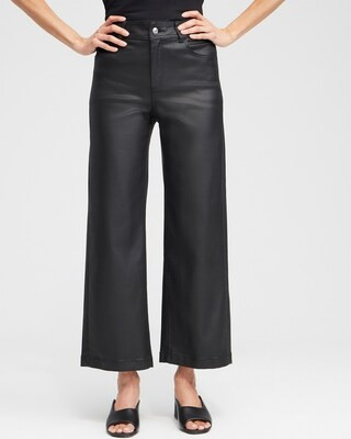 Coated Denim Wide Leg Crops | Chico's