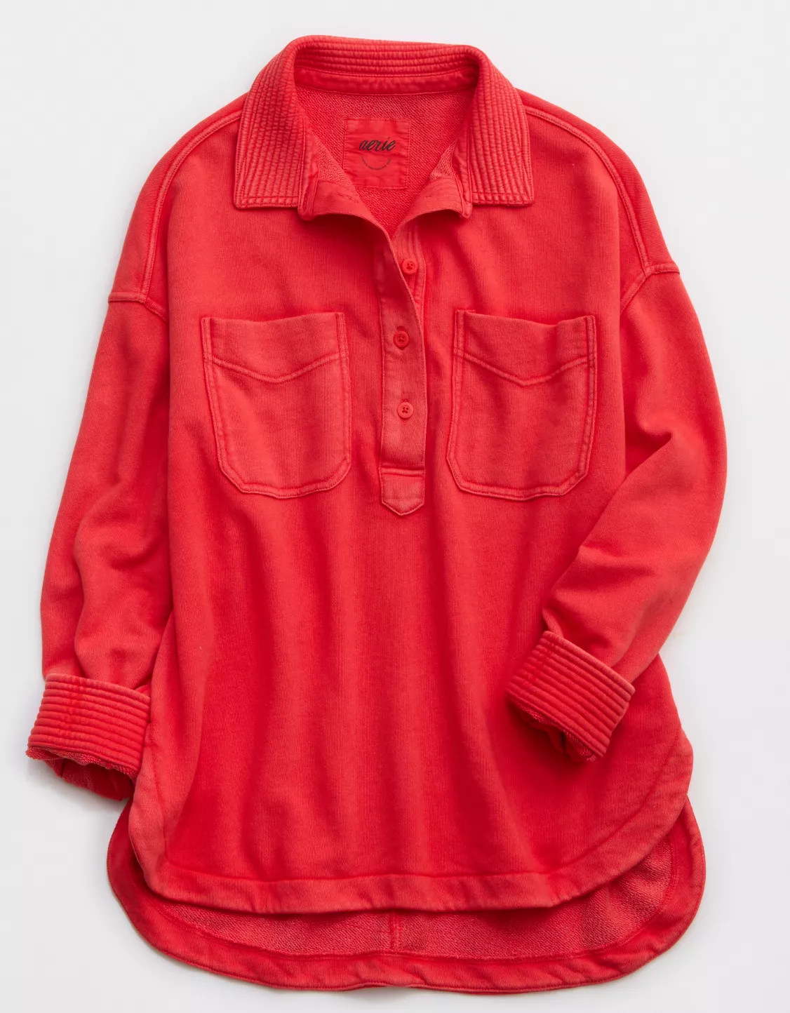 Aerie Popover Polo Sweatshirt | Aerie