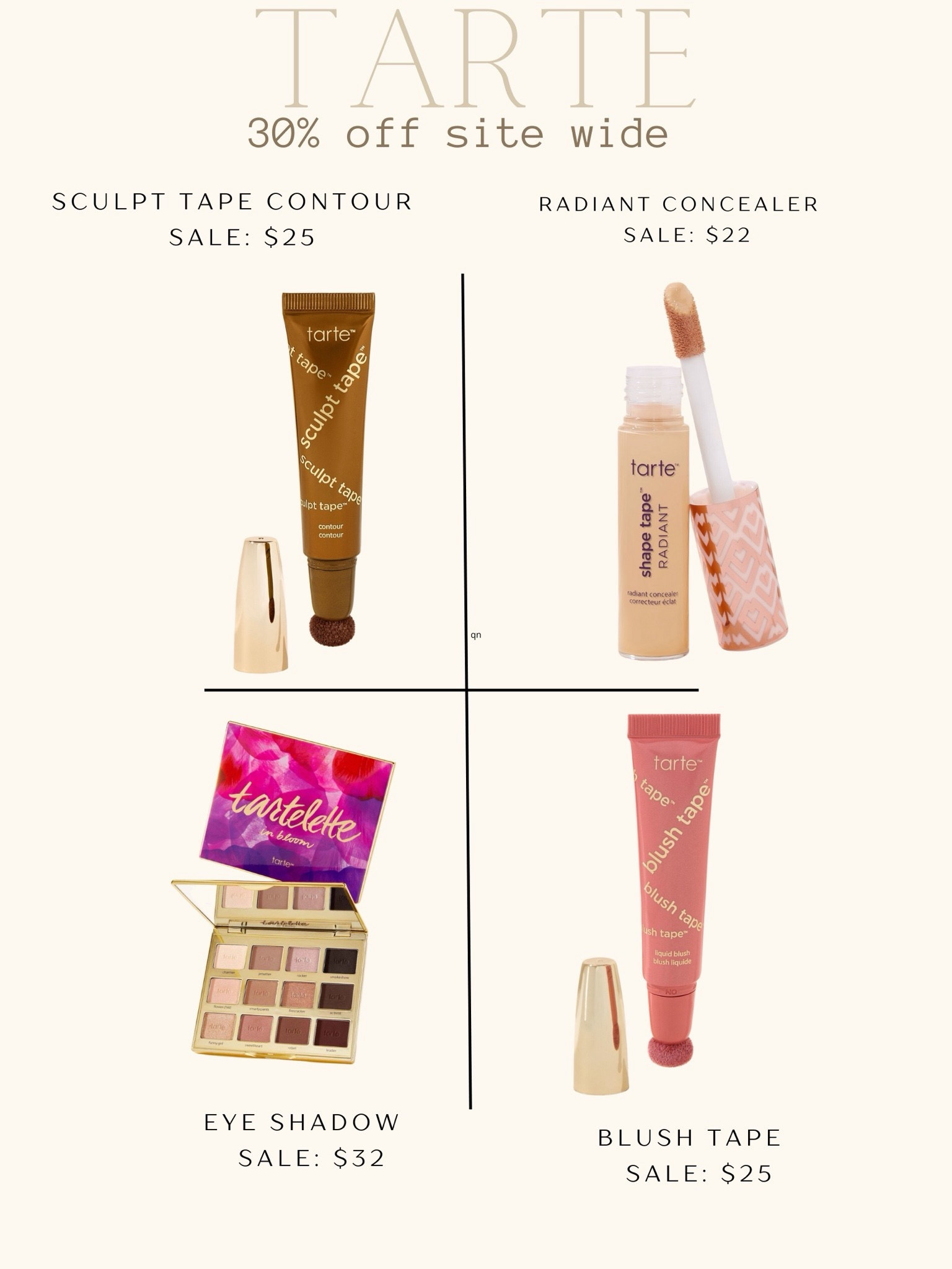30% off a tart with LTK sale! Make sure to stock up on all of your favorites

#LTKSpringSale #LTKbeauty