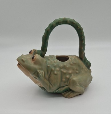 Whimsical Majolica Style Frog Pitcher – Handcrafted Ceramic | eBay US