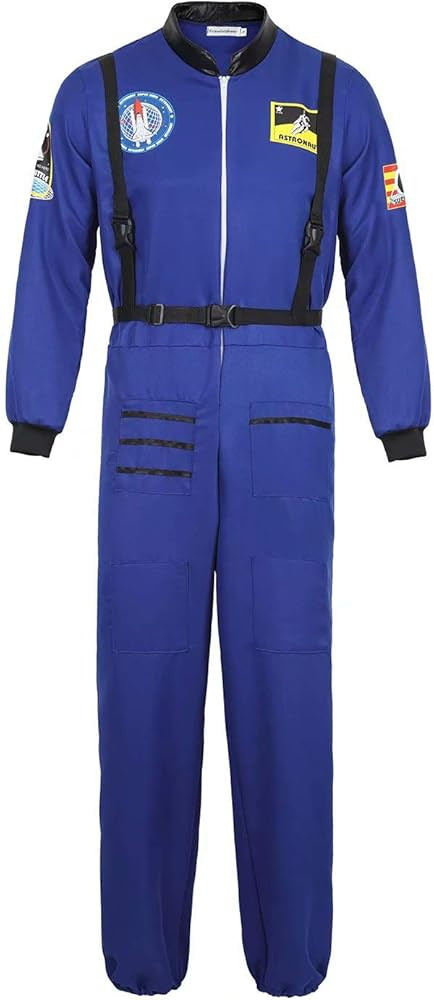Jutrisujo Astronaut Costume Adult for Mens Space Suit Spaceman Explorer Flight Suit Cosplay Costu... | Amazon (US)