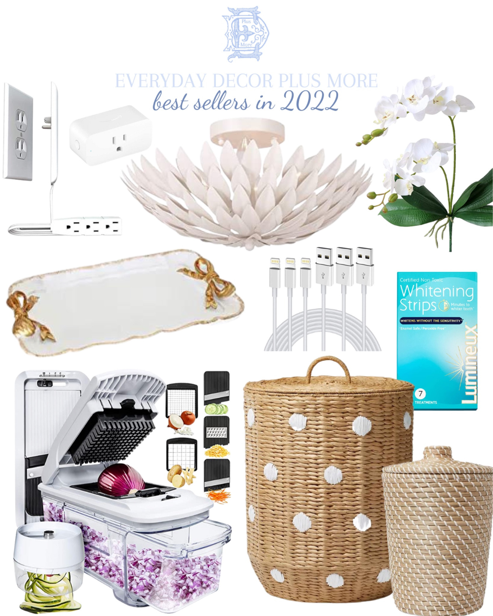 Best sellers from 2022!!!! Amazon finds. LTK best sellers. Affordable finds. Budget friendly decor. Budget luxury. Life hacks. Everyday decor plus more. Lighting. Affordable furniture. Affordable decor. Accent pieces. Circa lighting look for less. Rattan laundry basket. Rattan lidded waste basket. Food chopper. Bow tray. Tray with bows. Smart plugs. Sleek plug. Faux orchids. 

#LTKunder100 #LTKunder50 #LTKhome