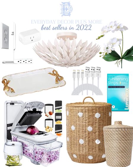 Best sellers from 2022!!!! Amazon finds. LTK best sellers. Affordable finds. Budget friendly decor. Budget luxury. Life hacks. Everyday decor plus more. Lighting. Affordable furniture. Affordable decor. Accent pieces. Circa lighting look for less. Rattan laundry basket. Rattan lidded waste basket. Food chopper. Bow tray. Tray with bows. Smart plugs. Sleek plug. Faux orchids. 

#LTKunder100 #LTKunder50 #LTKhome