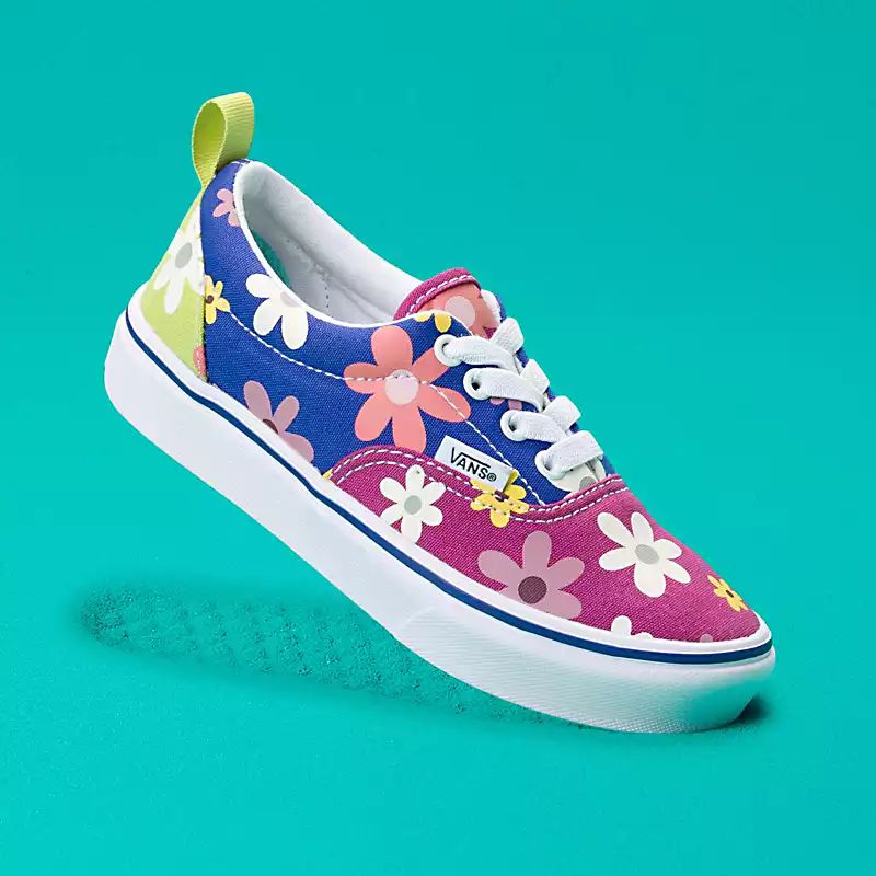 Kids Floral Comfycush Era Elastic Lace Shoe | Vans (US)