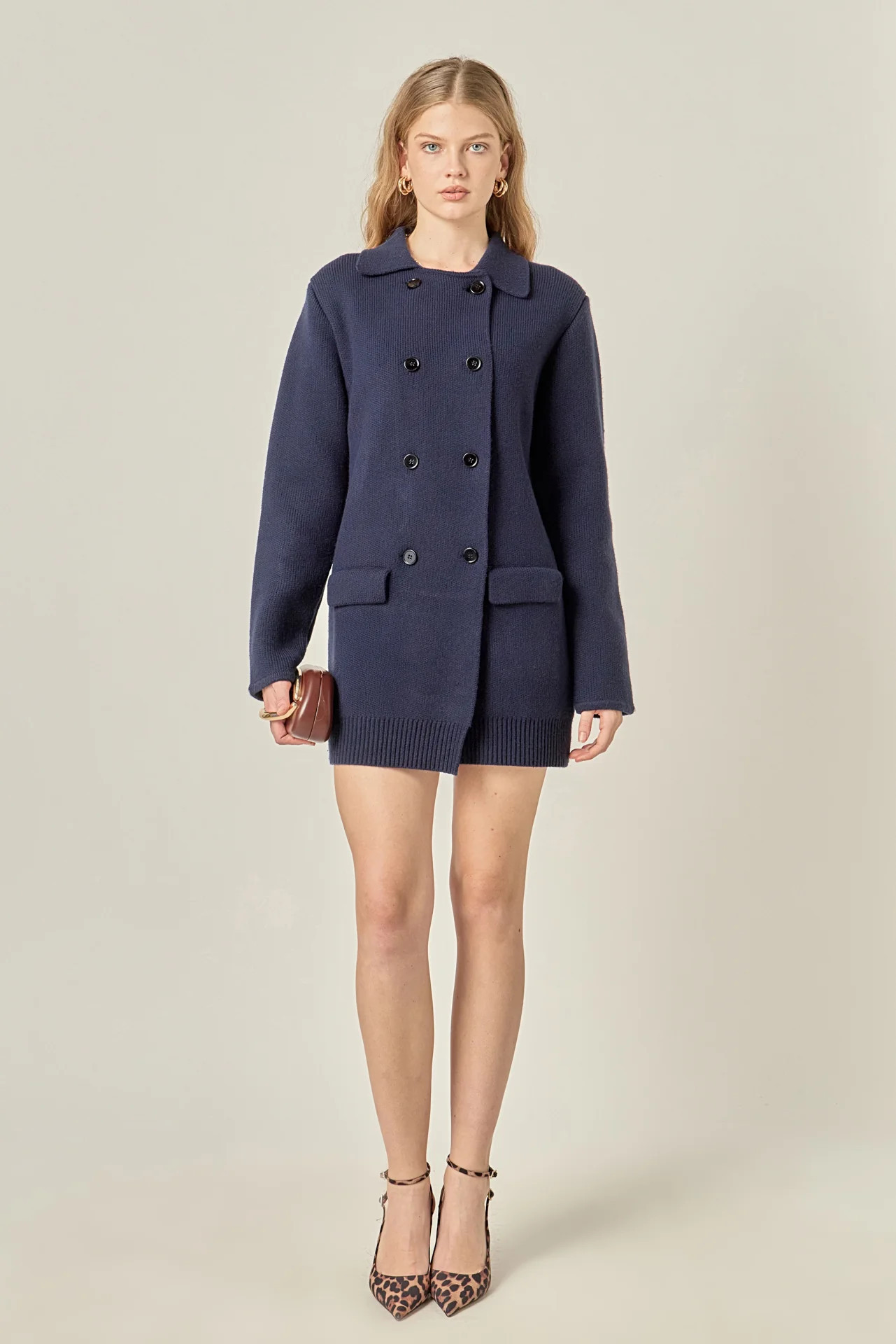 Polo Long Double Cardigan | English Factory