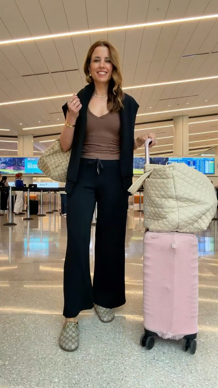 My favorite sets to travel in! Wearing XS petite in pants and XS in sweatshirt. I wore this in my red-eye flight to Iceland! Travel outfit. Airport outfit. Matching pants set. Code LISAMARIEXSPANX for 15% off first purchase + free shipping, excluding sales @spanx #spanxpartner

#LTKootd #LTKTravel #LTKPetite