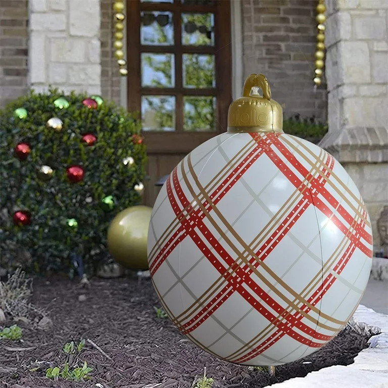 Botrong Outdoor Christmas Ornaments 23.62inch Christmas Inflatable Decorated Ball Giant Christmas... | Walmart (US)