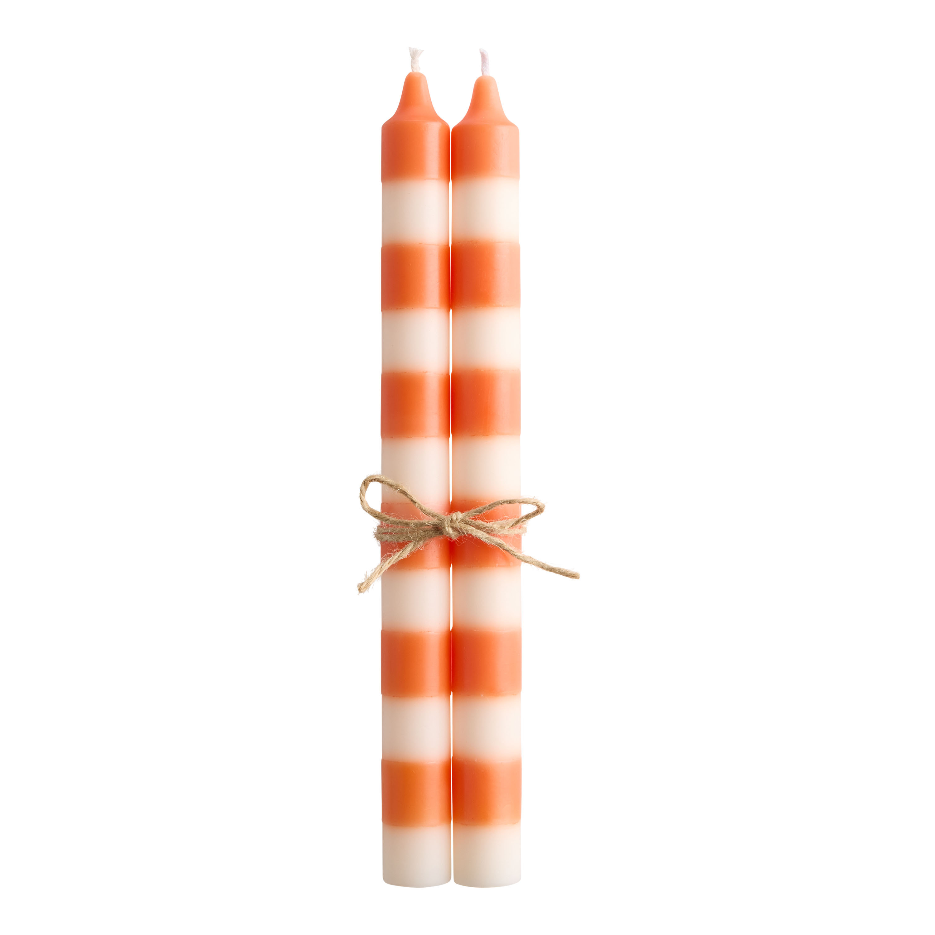 Rugby Stripe Taper Candle 2 Pack | World Market