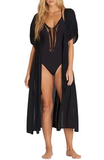Women's Billabong Shape Shift Cover-Up Dress, Size Medium/Large - Black | Nordstrom