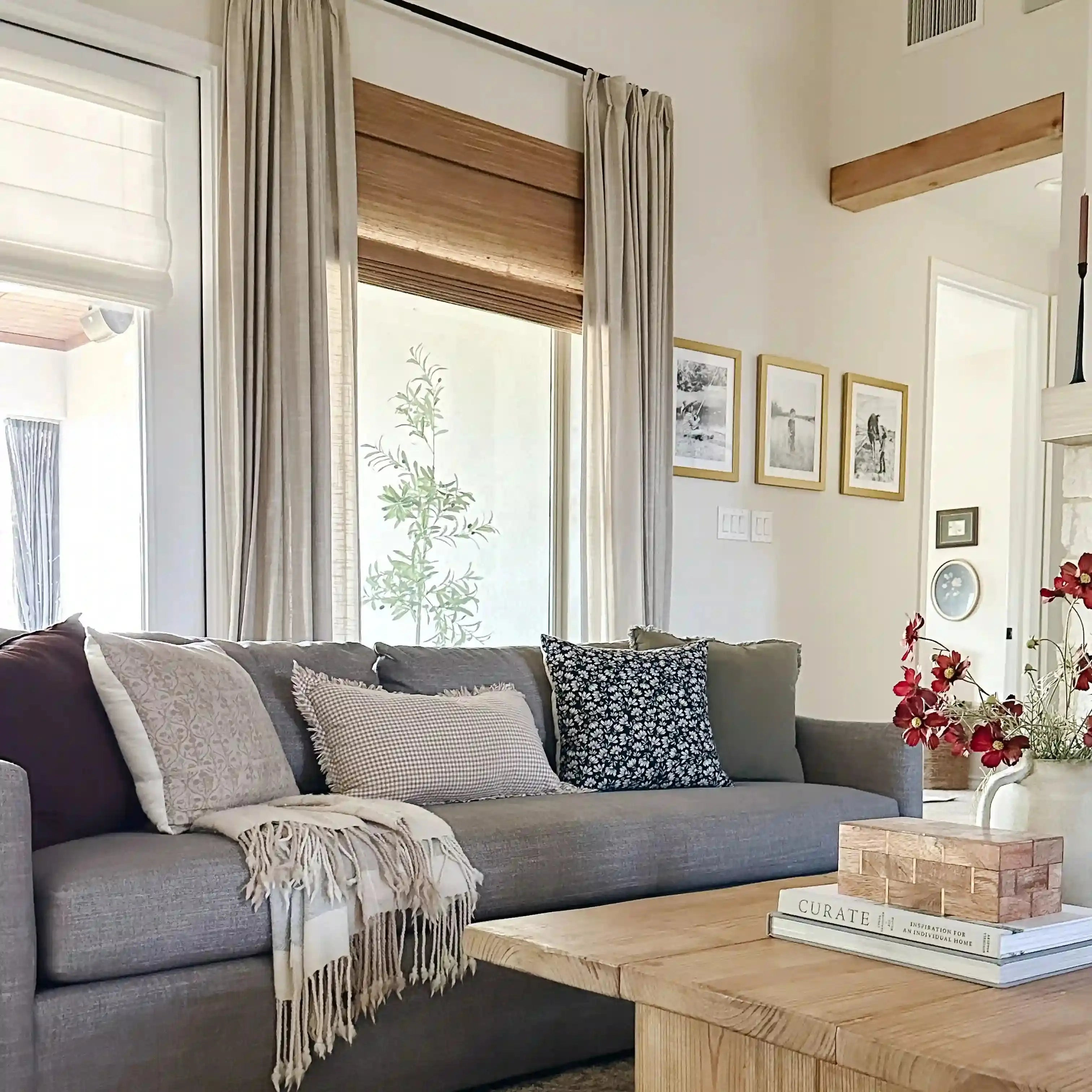 Natural Jute Bamboo Woven Shade - Bark | TWOPAGES