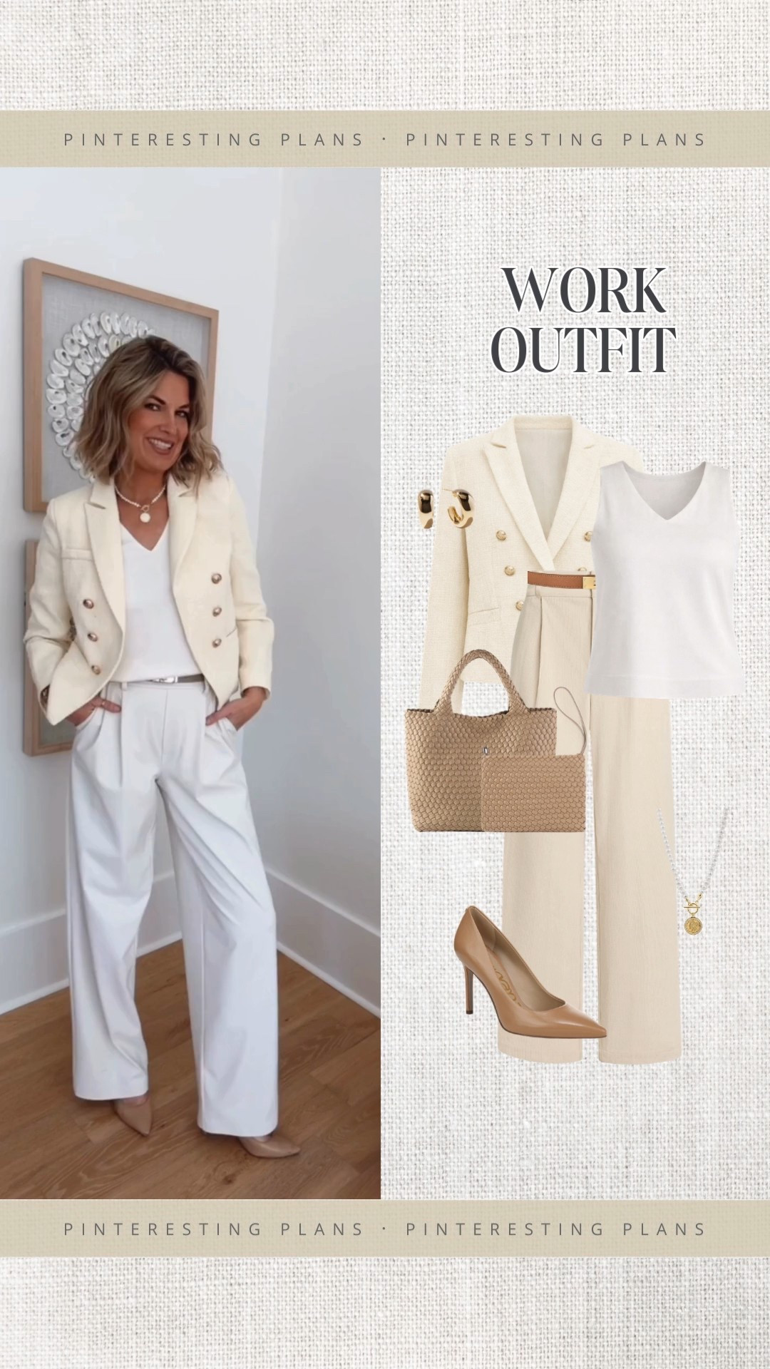 I am 5’11” wearing small tall in the viral pull on trousers and small in the blazer and silk tank.  Shoes true to size.  

#LTKOver40 #LTKootd #LTKWorkwear