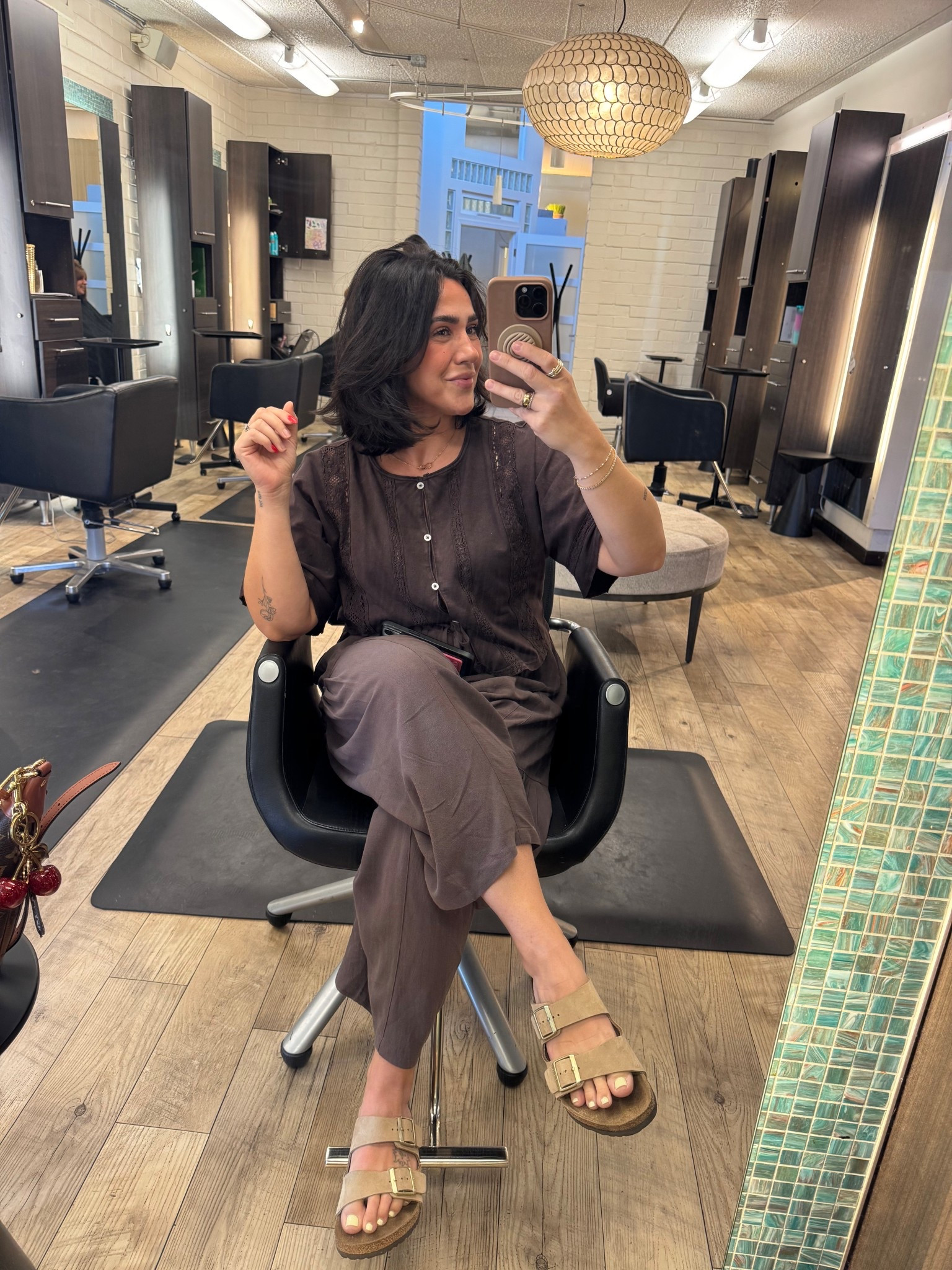 Monochromatic moment for a cute casual and boho chic spring outfit! Size medium in both. The pants have a nice and stretchy waist band and run big so size down. Also don’t dry them in dryer they’ll shrink. 

#LTKSeasonal #LTKMidsize #LTKStyleTip