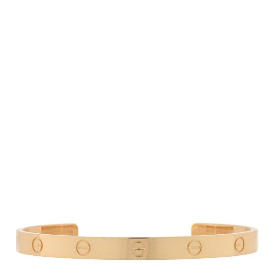 18K Yellow Gold LOVE Cuff Bracelet 19 | FASHIONPHILE (US)