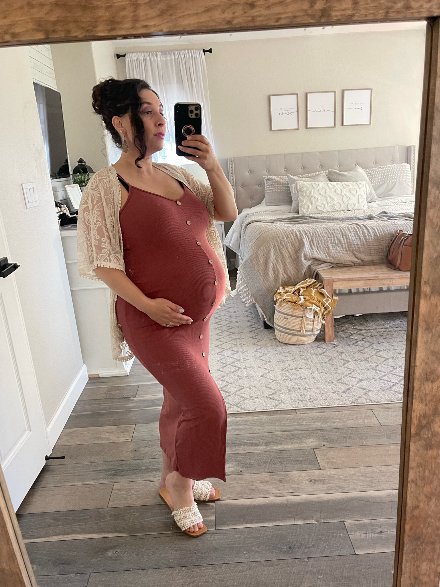 Love the maternity dress and sandals that I found on Shein! 

#LTKbump