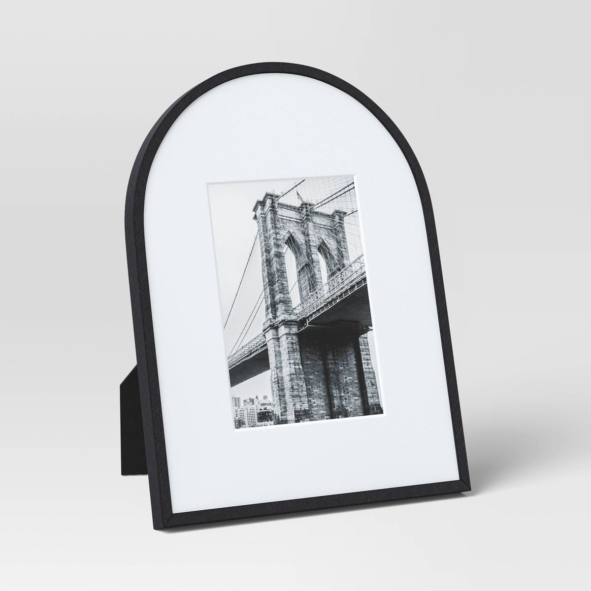 9"x12" Matted to 5"x7" Aluminum Arch Table Frame Black - Threshold™ | Target