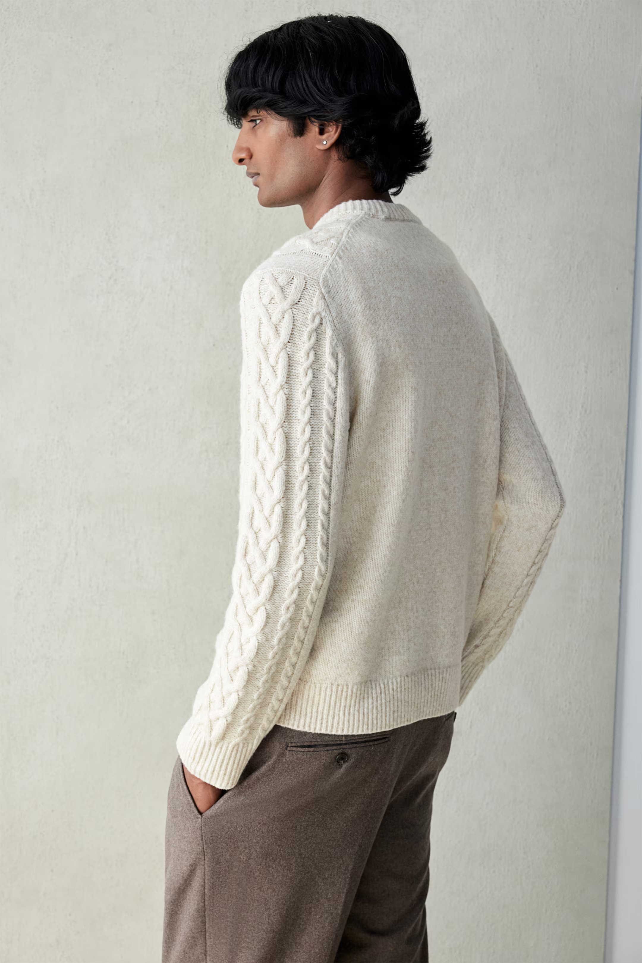 Regular Fit Cable-Knit Sweater | H&M (US + CA)