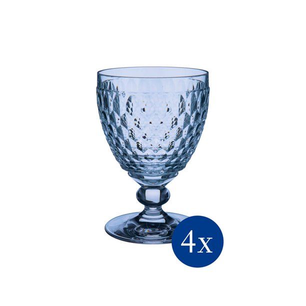 Villeroy & Boch Boston Colored Goblet Blue Set of 4 | Walmart (US)