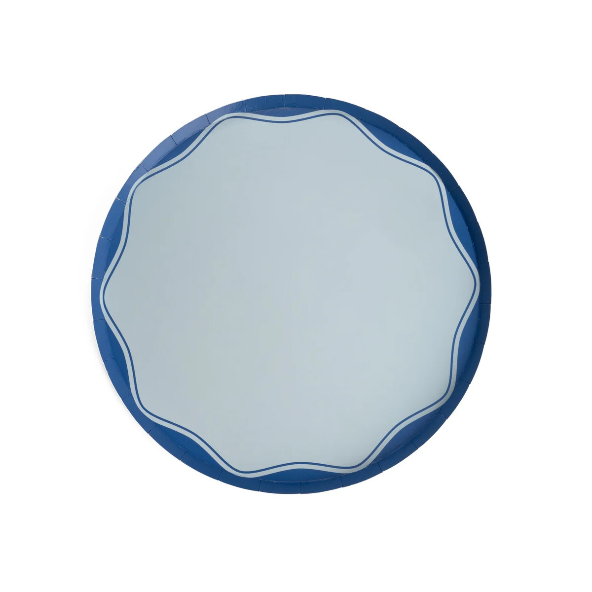Blue Color Block Dinner Paper Plates | Get Gatherings