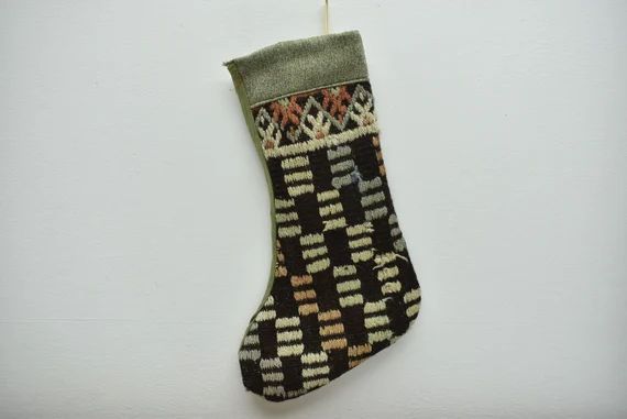 Holiday Decor Kilim Stockings 11x18 Christmas Ornament Socks - Etsy | Etsy (US)