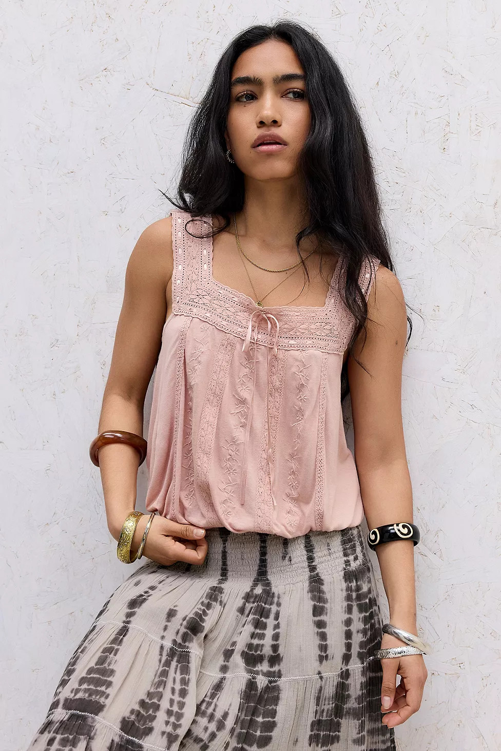 Kimchi Blue Lace Strap Blouse | Urban Outfitters UK