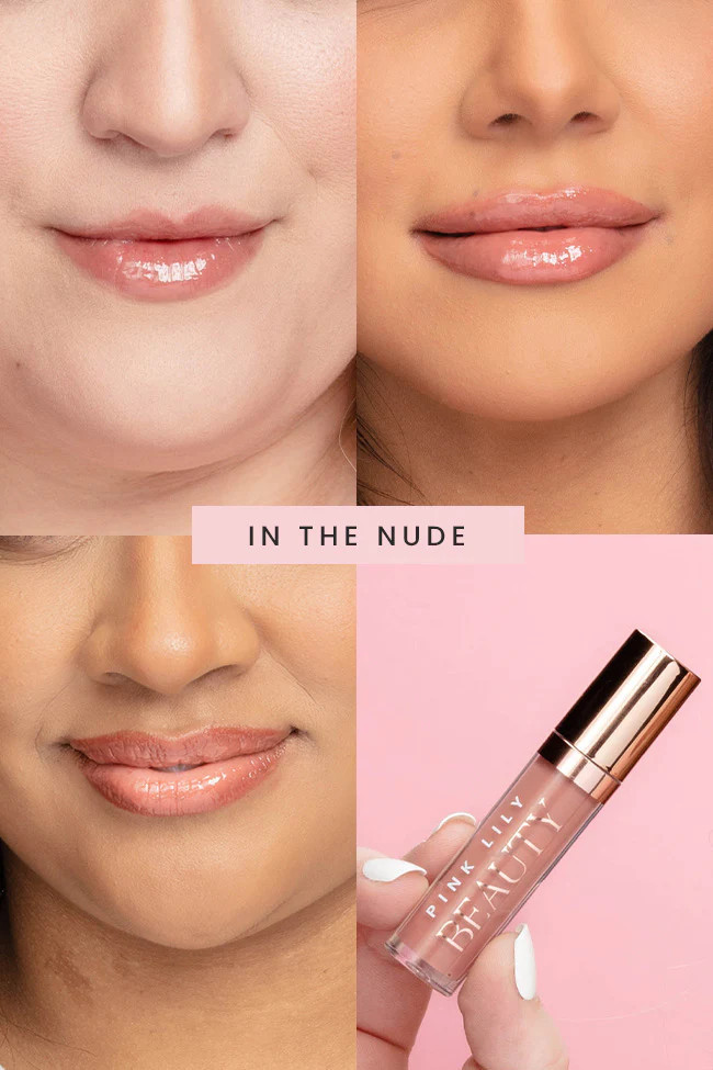 Pink Lily Beauty Blooming Gloss Tinted Lip Oil - In The Nude | Pink Lily