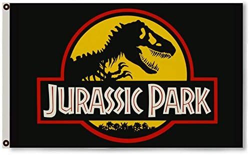 Astany Jurassic Park Yellow Movie Dinosaur 3X5FT Banner Flag | Amazon (US)