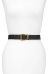 Click for more info about Laque YSL Monogram Leather Belt