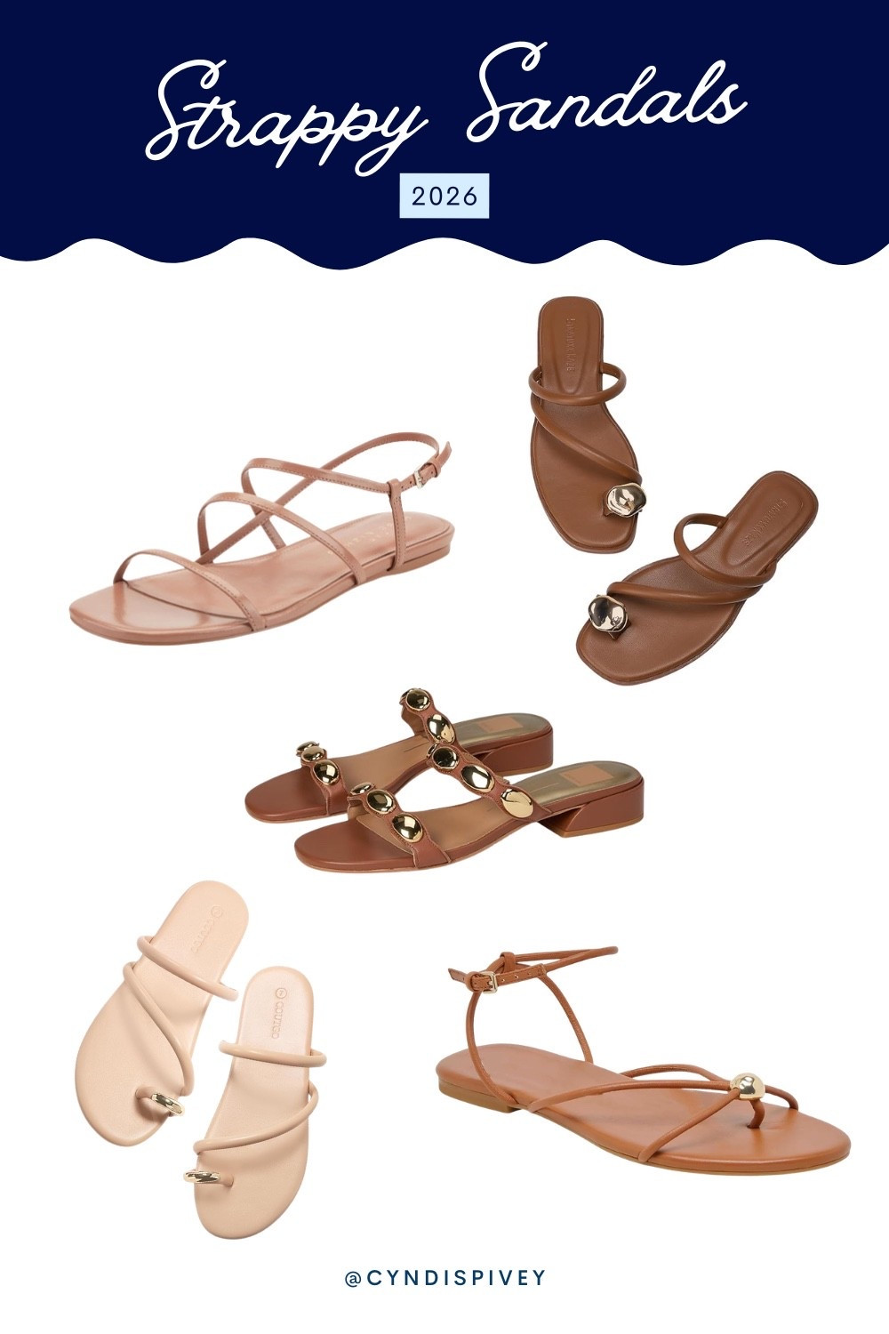 Spring & Summer Strappy Sandals 

#LTKSeasonal #LTKOver40