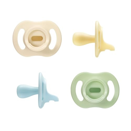 Tommee Tippee Ultra-Light StayPut Pacifier, One-Piece Silicone Design, 0-6m, 4 Pack | Amazon (US)