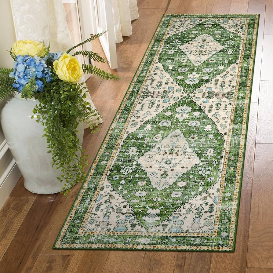 Morebes Boho Tribal Kitchen Runner Rug,Washable Runner Rugs for Hallway 2x6, Vintage Soft Non-Sli... | Amazon (US)