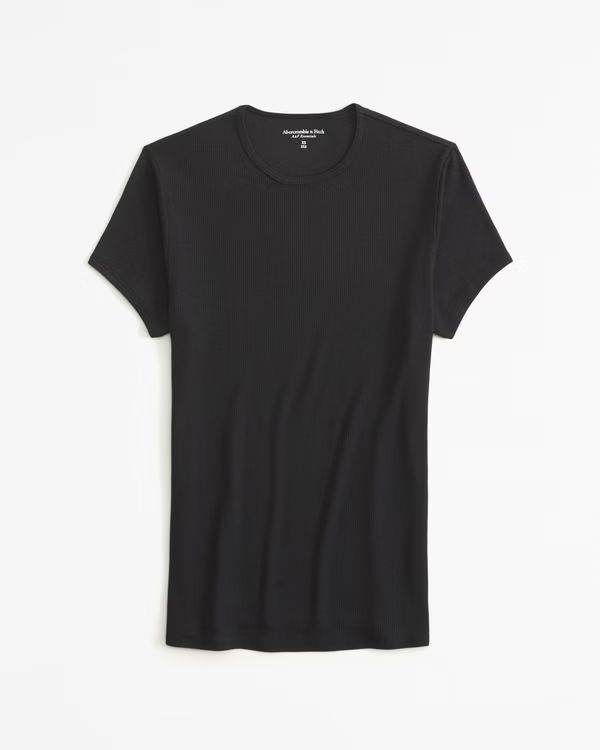 Women's Featherweight Rib Tuckable Baby Tee | Women's Tops | Abercrombie.com | Abercrombie & Fitch (US)