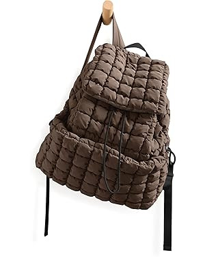 ODODOS Quilted Backpack 2.0 for Women Lightweight Puffer Hiker Pack Drawstring Padding Travel Gym... | Amazon (US)