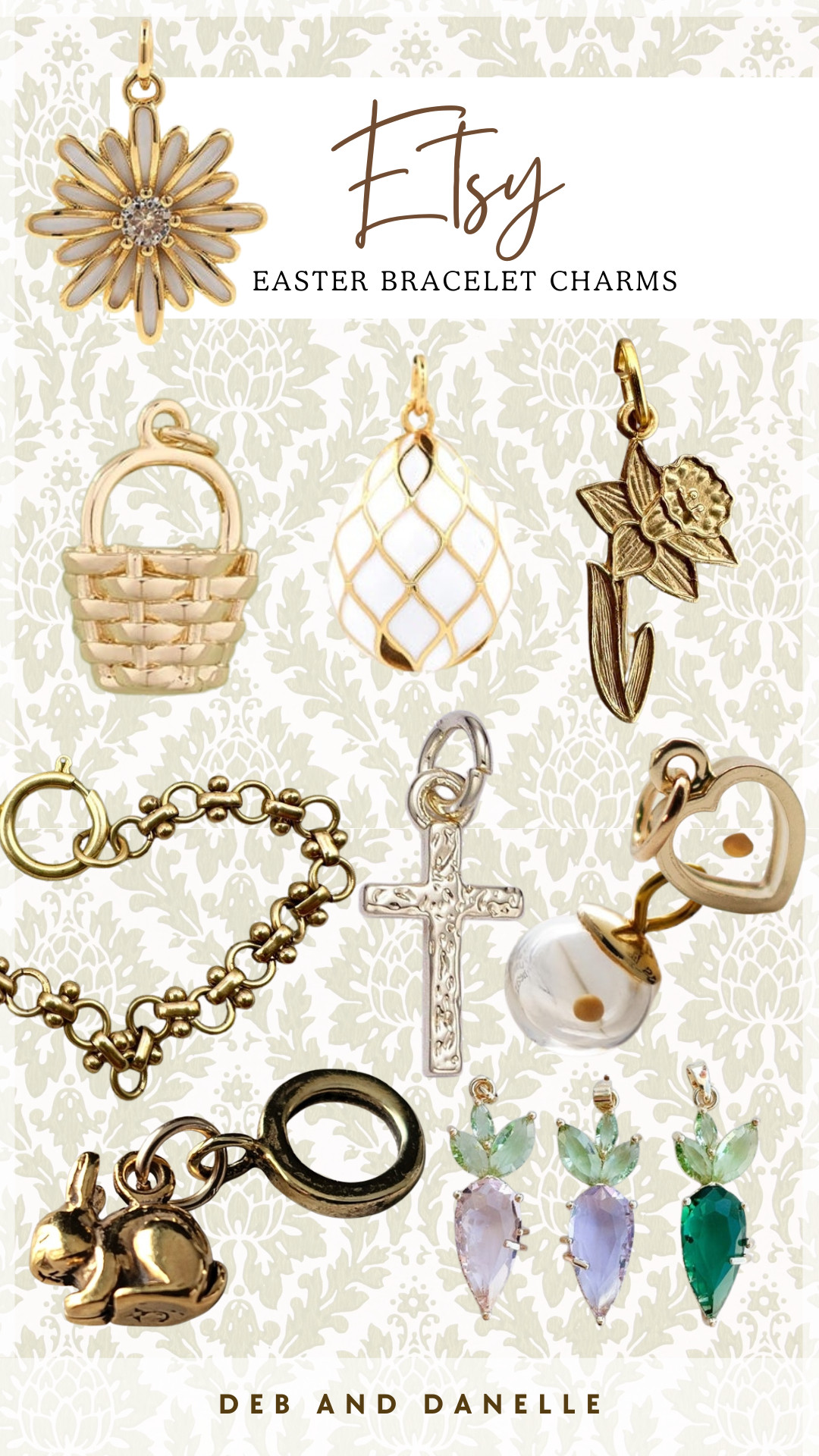 I recently grabbed a new charm bracelet and some charms from @Etsy. I love the style and all the added character. I rounded up a few beautiful Easter charms that can be added to my new bracelet.  

 #LTKSeasonal