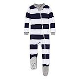 Burt's Bees Baby Baby Boys' Unisex Pajamas, Zip-front Non-slip Footed Sleeper Pjs, Organic Cotton | Amazon (US)