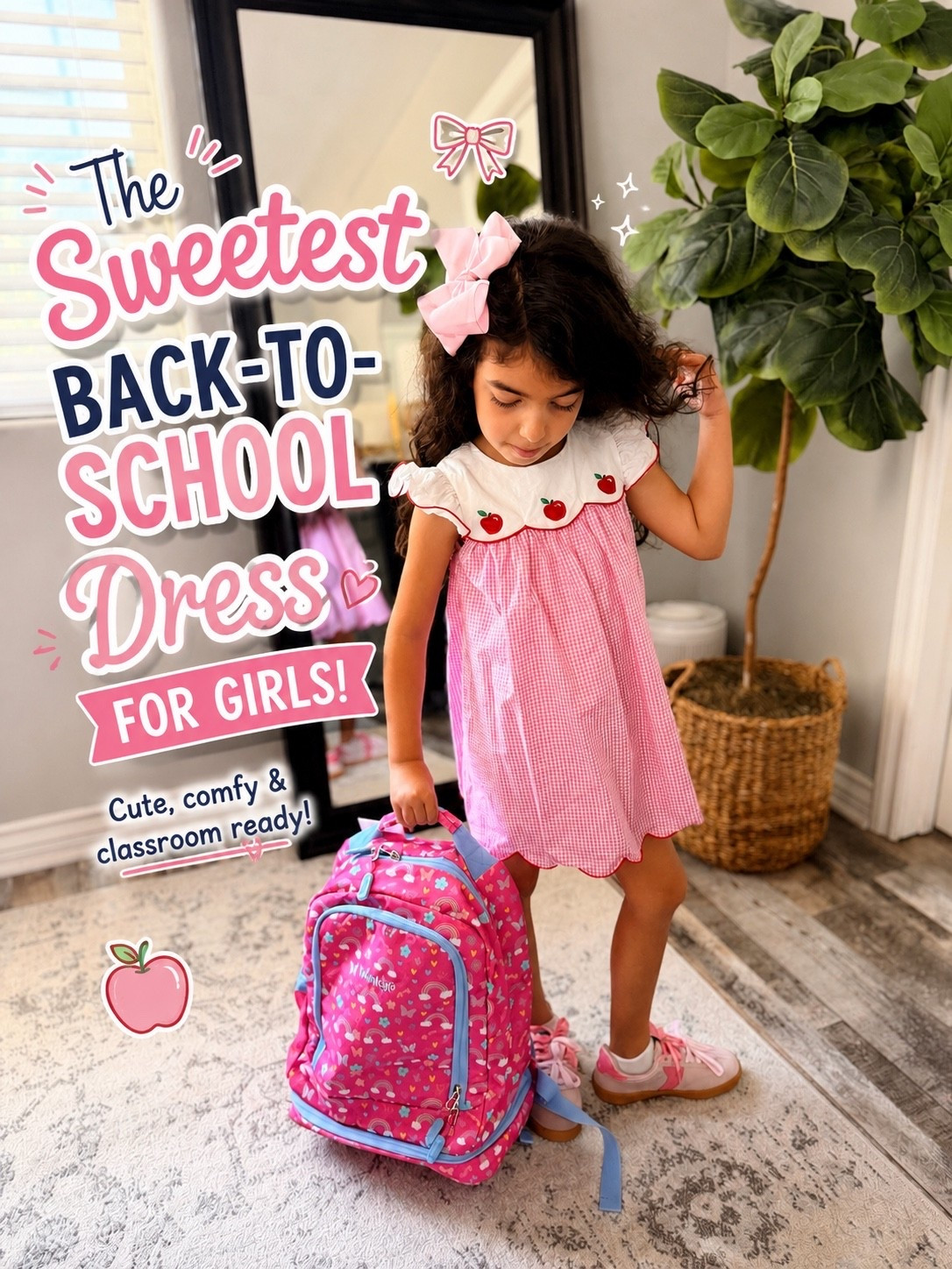 The sweetest back-to-school dress for your little girl! 🍎🎀 Perfect for the first day, picture day, and all the classroom memories. Cute, comfy, and such a timeless look. Linked everything you need! ✨ #girlsfashion #kidsstyle #backtoschool #schooldress #smockeddress #schooloutfit

#LTKKids #LTKmomlife