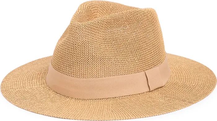 Solid Packable Panama Hat | Nordstrom Rack