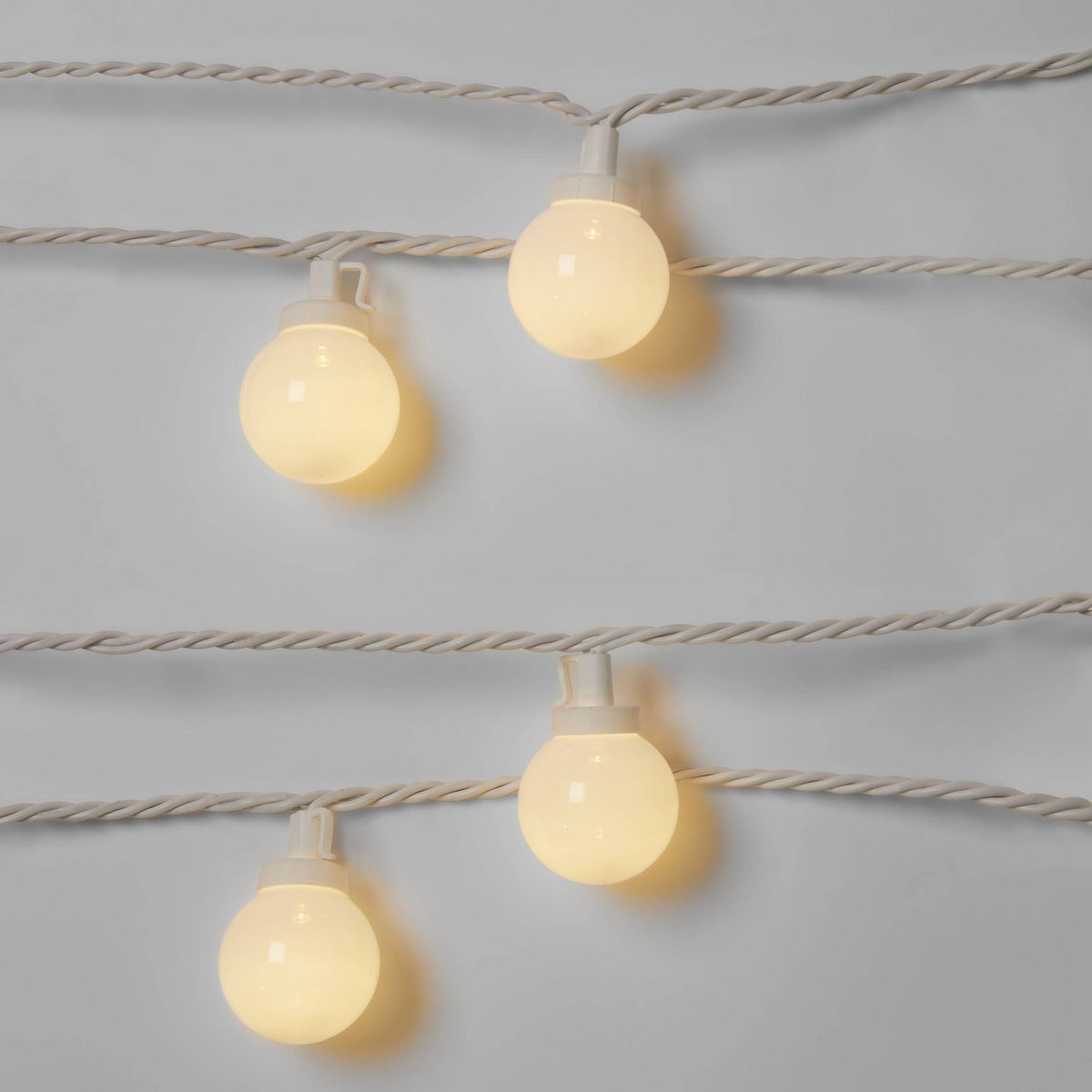 10ct LED Frosted Globes with White Wire - Sun Squad™ | Target