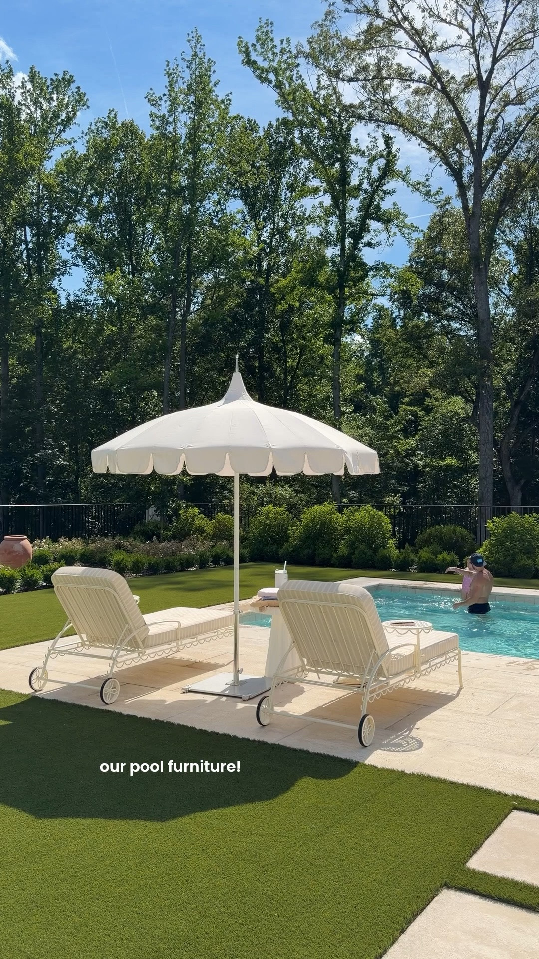 Our pool furniture, umbrellas and patio chairs!

#LTKHome #LTKSeasonal #LTKootd