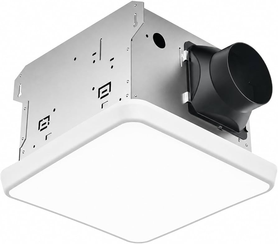 Fitop Bathroom Exhaust Fan with Light, 130 CFM,Fits 9.45 Inch Opening | Amazon (US)