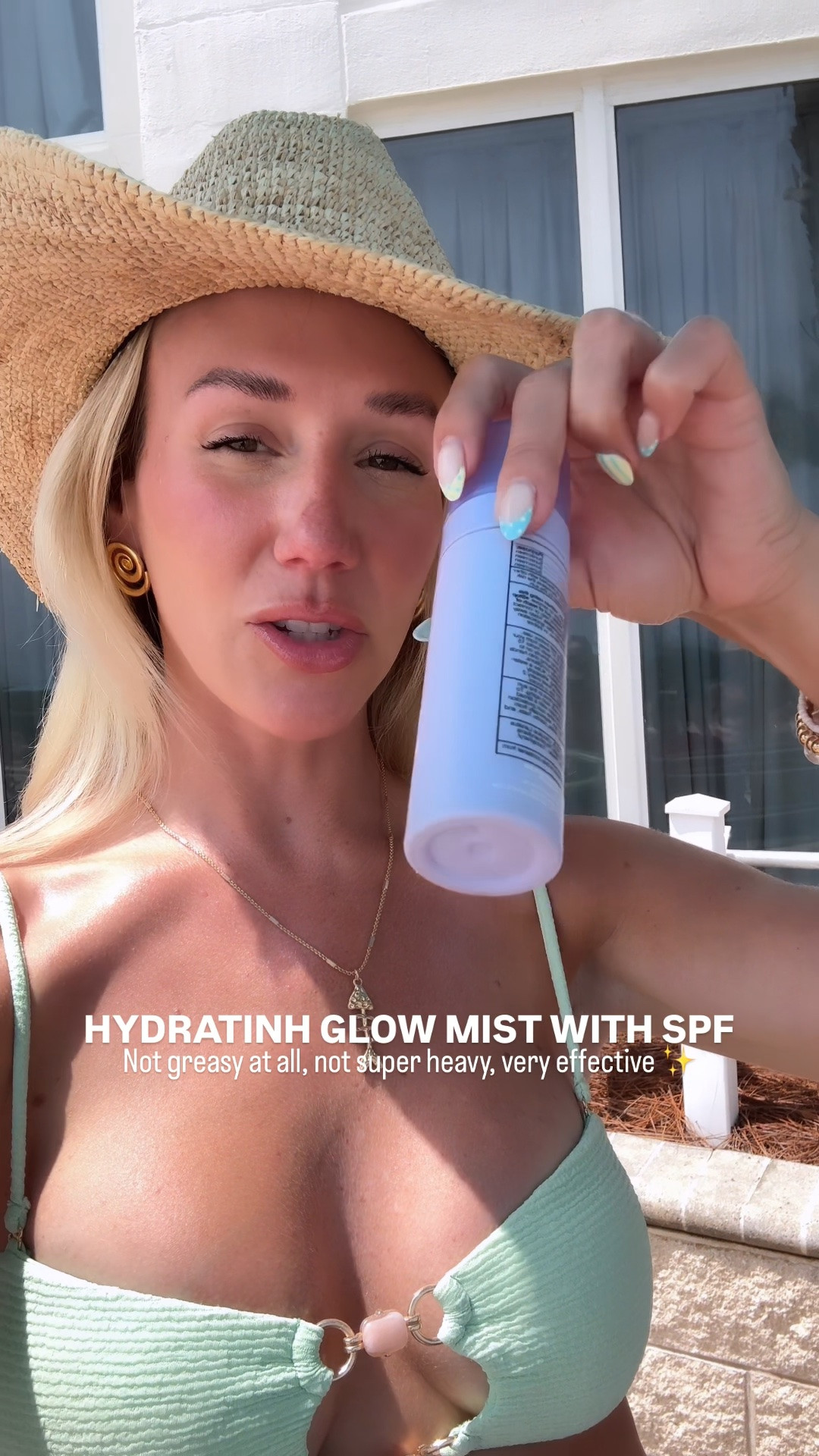 The best face mist for sunscreen! Held up in the ocean all day